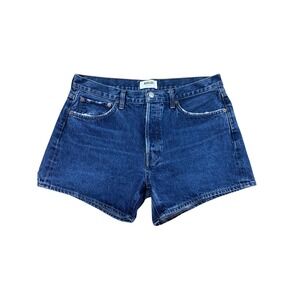 AGOLDE Parker Long High Rise Denim Shorts in Enamor A9127-1371 Size 30
